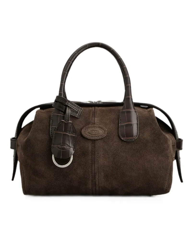 TOD'S Beuteltasche mit Kroko-Effekt - Braun Braun