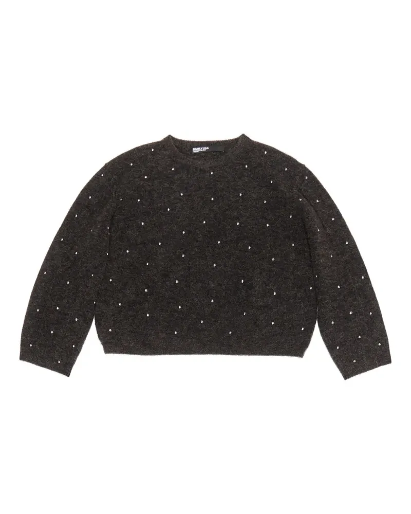 BIMBA Y LOLA Sweatshirt mit Nieten - Braun Braun