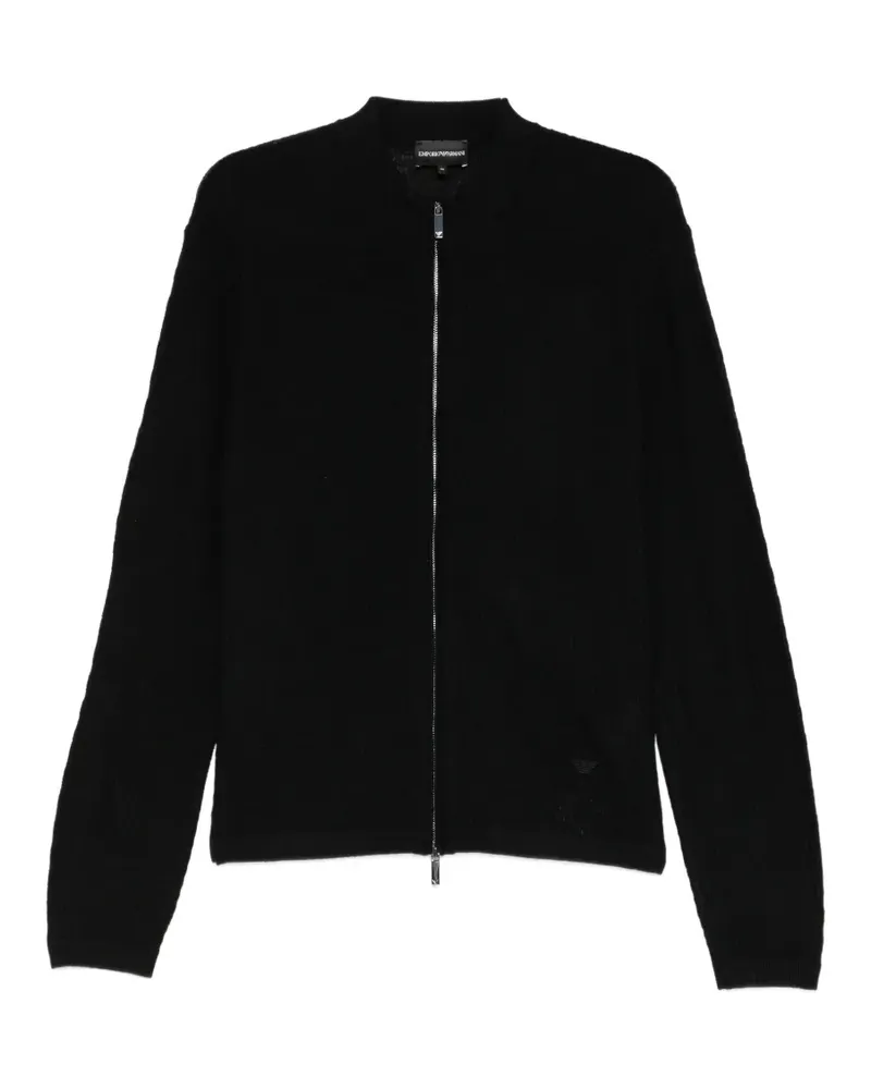 Emporio Armani Cardigan mit Reißverschluss - Schwarz Schwarz