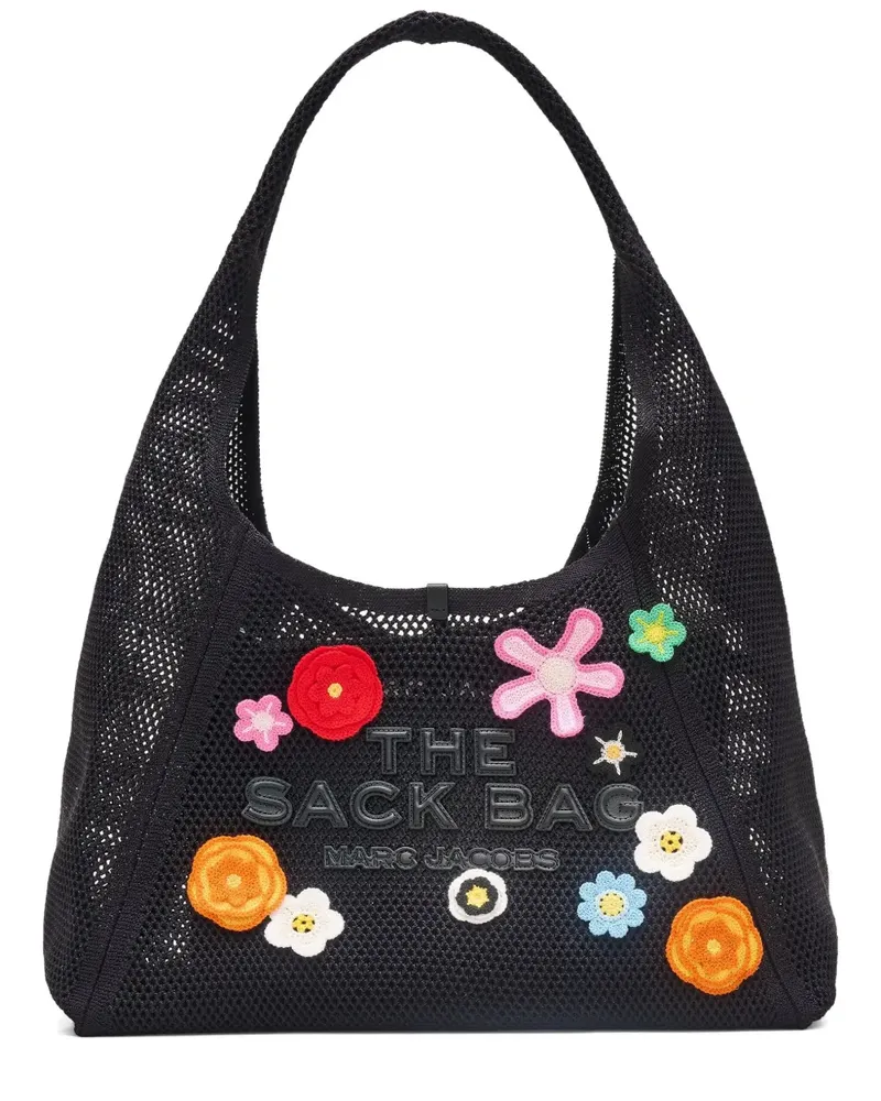 Marc Jacobs Gehäkelte The Daisy Sack Tasche - Schwarz Schwarz