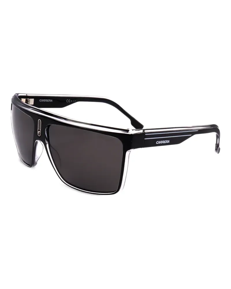 Carrera Geometrische Sonnenbrille mit Logo-Print - Schwarz Schwarz