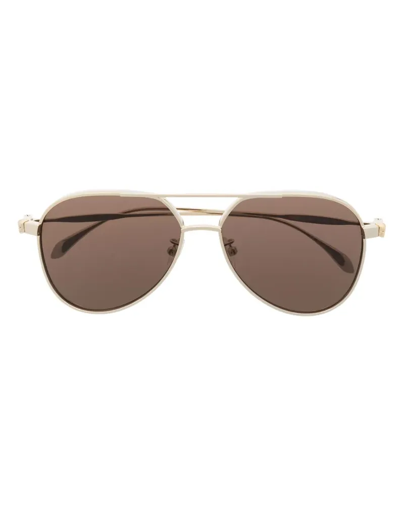 Alexander McQueen Getönte Pilotenbrille - Gold Gold