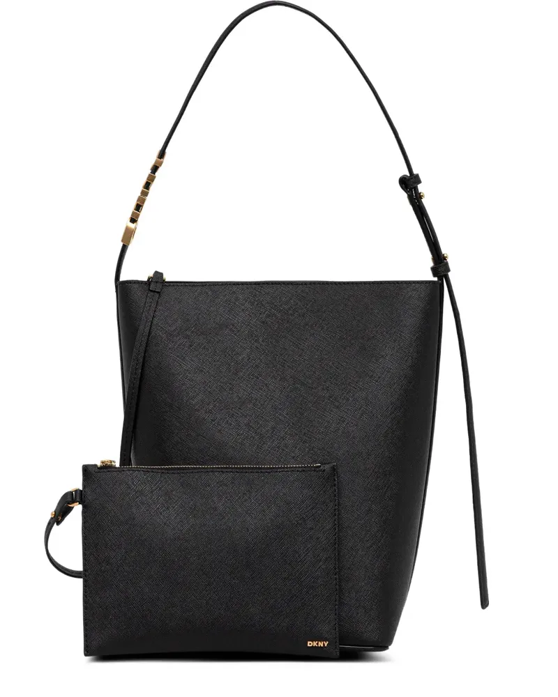 DKNY Tote Bag mit abnehmbarem Beutel - Schwarz Schwarz