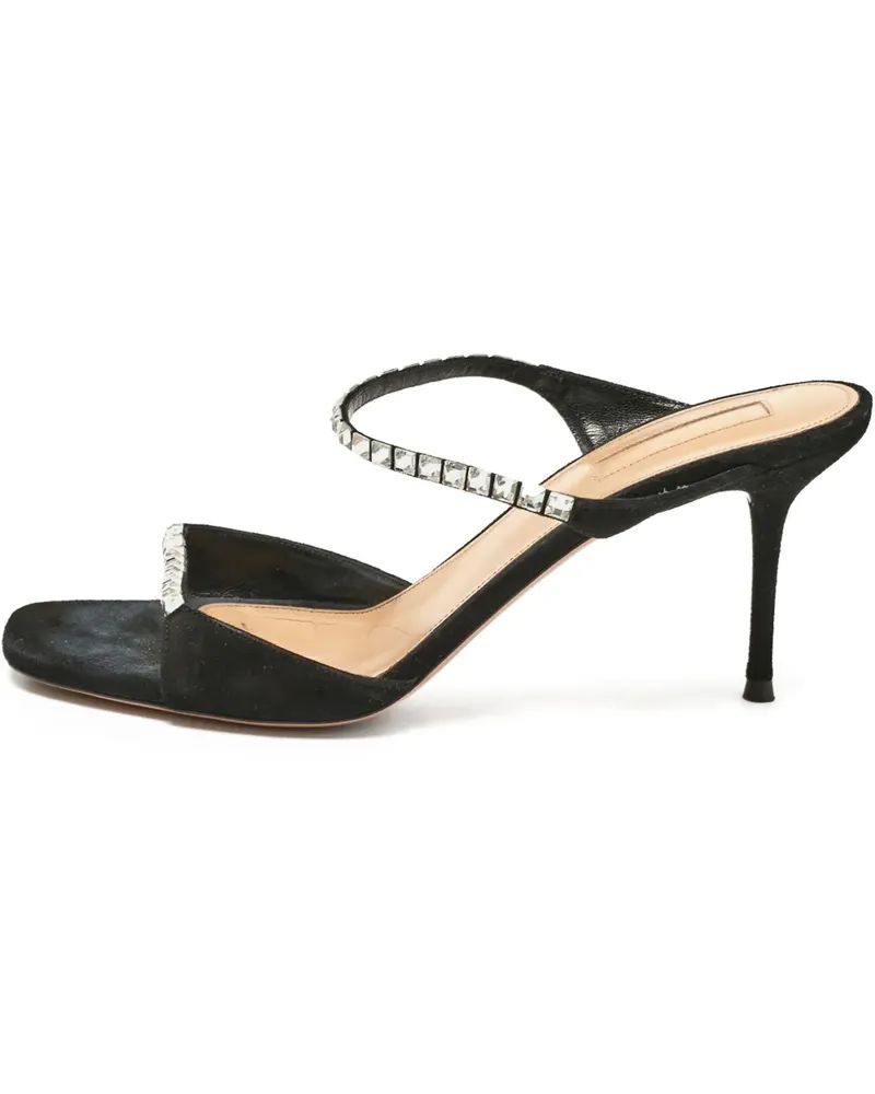 Aquazzura Pre-owned Diamante Sandalen mit Kristallen 75mm - Schwarz Schwarz