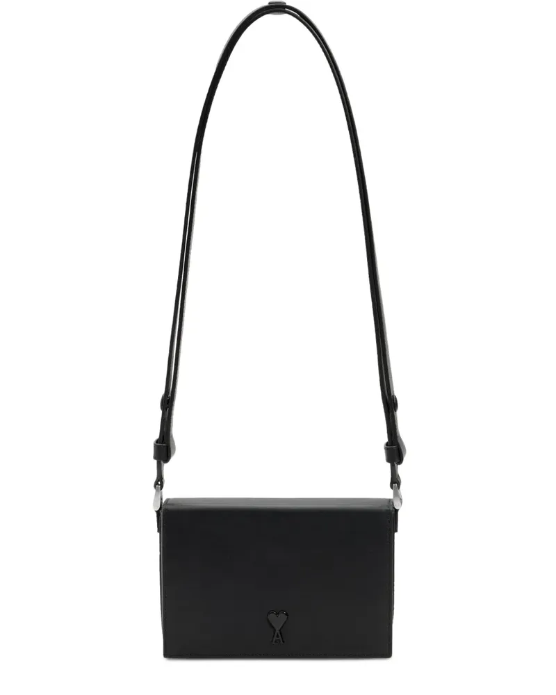 AMI Paris Ami De Coeur Lunch Box Handtasche - Schwarz Schwarz