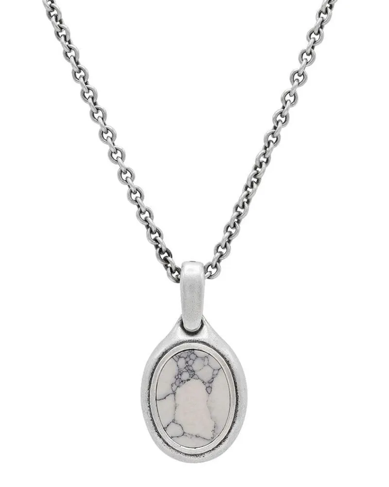John Varvatos Halskette mit Anhänger - Silber Silber