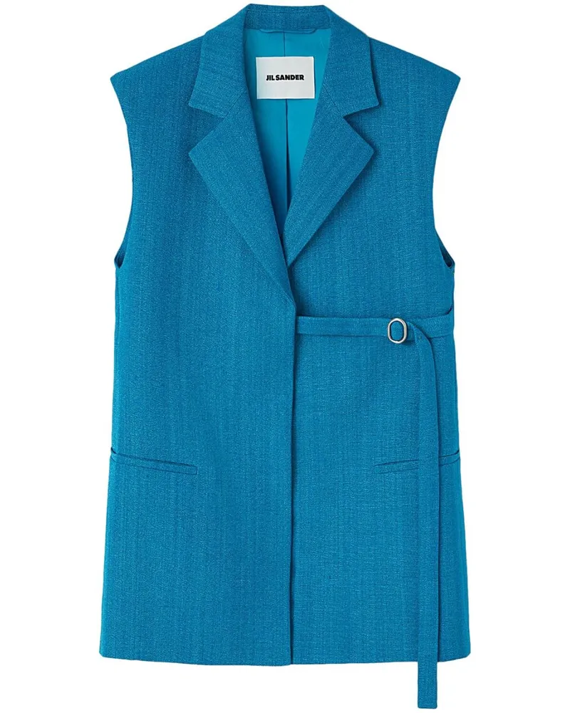 Jil Sander Ärmelloser Blazer - Blau Blau