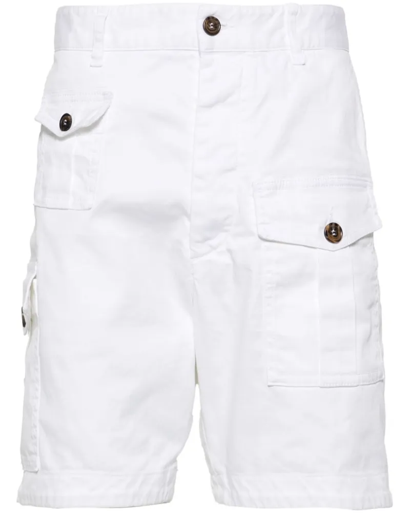 Dsquared2 Chino-Shorts mit Logo - Weiß Weiß