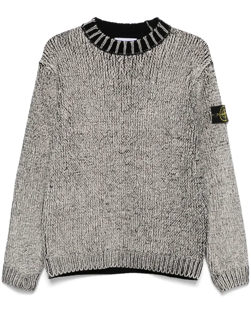 Stone Island Pullover mit Rundhalsausschnitt - Schwarz Schwarz