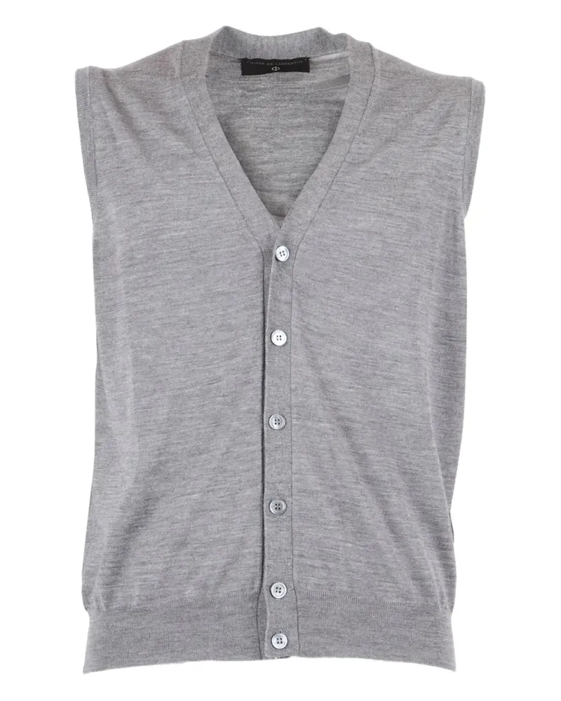 Filippo de Laurentiis Geknöpfte Weste - Grau Grau