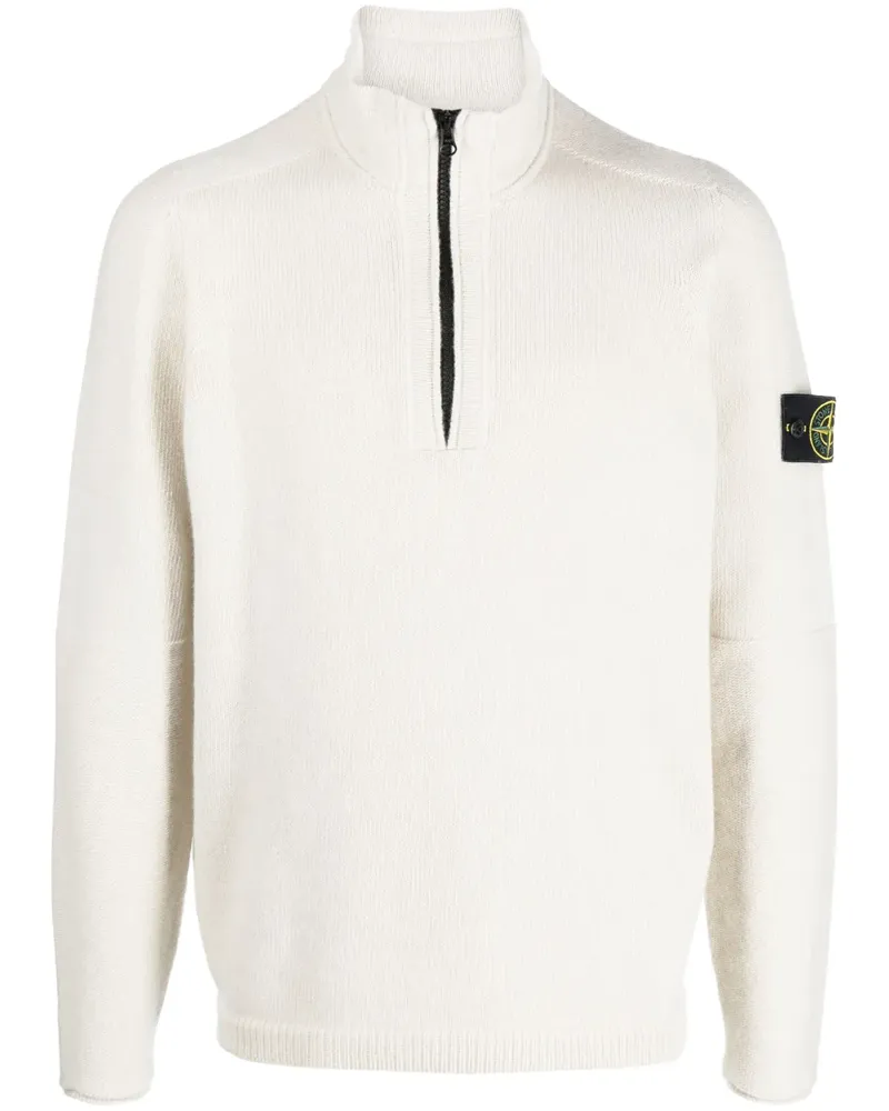 Stone Island Sweatshirt mit Reißverschluss - Nude Nude