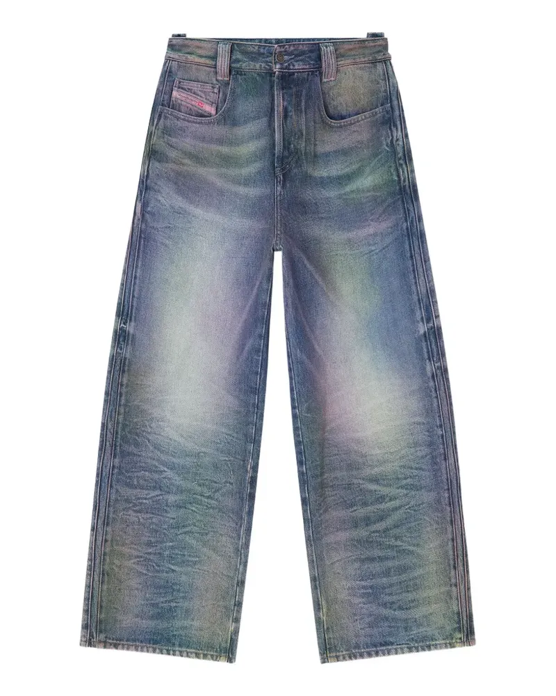 Diesel 1982 D-Hakou Jeans mit hohem Bund - Blau Blau