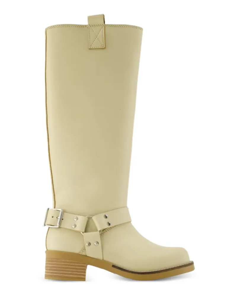 Samsøe & Samsøe Sabrenta buckle-strap boots - Nude Nude