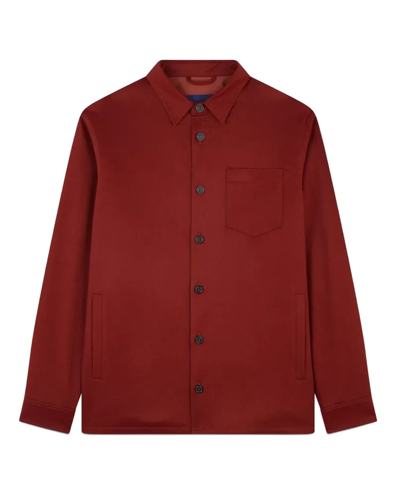 Paul & Shark Hemd aus Kaschmir mit Tasche - Rot Rot