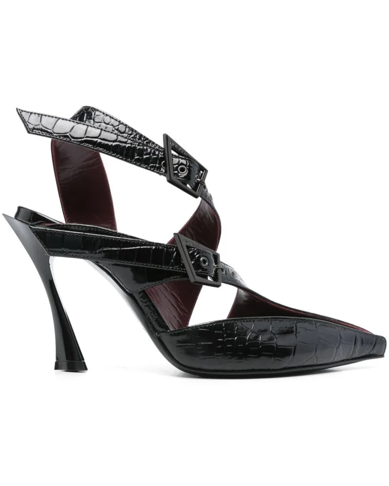 Thierry Mugler Fang Stiefel 95mm - Schwarz Schwarz