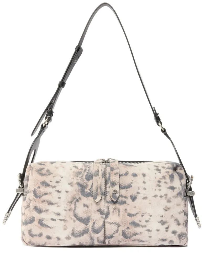 Pinko Schultertasche mit Print - Nude Nude