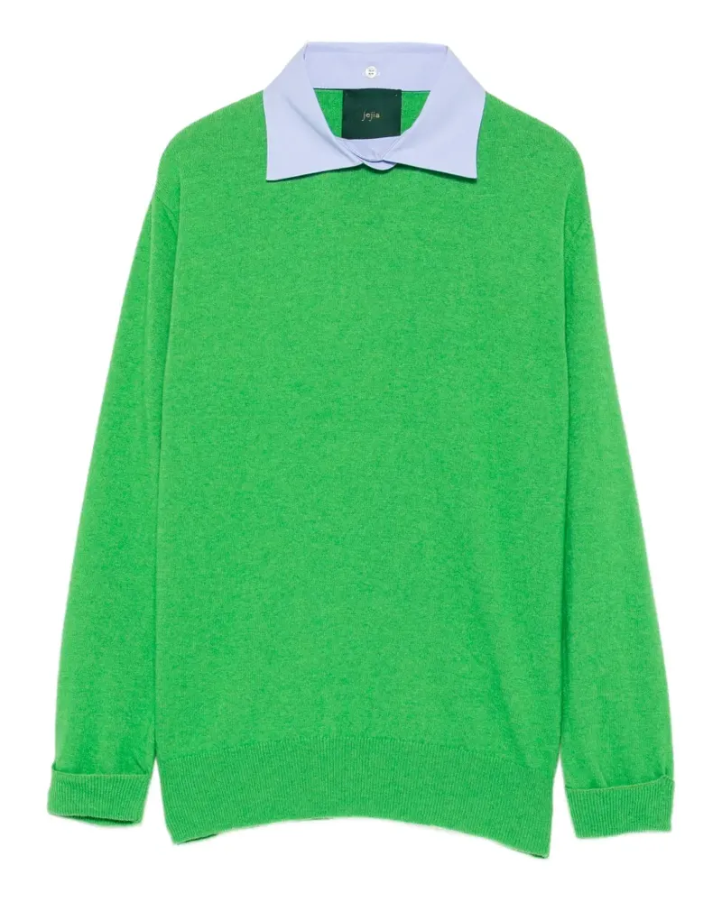 Jejia Nina Pullover im Layering-Look - Grün Grün