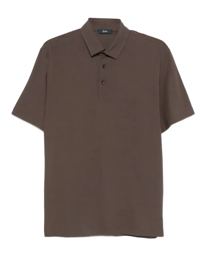Herno button-up polo shirt - Braun Braun