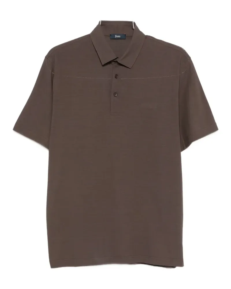 Herno button-up polo shirt - Braun Braun
