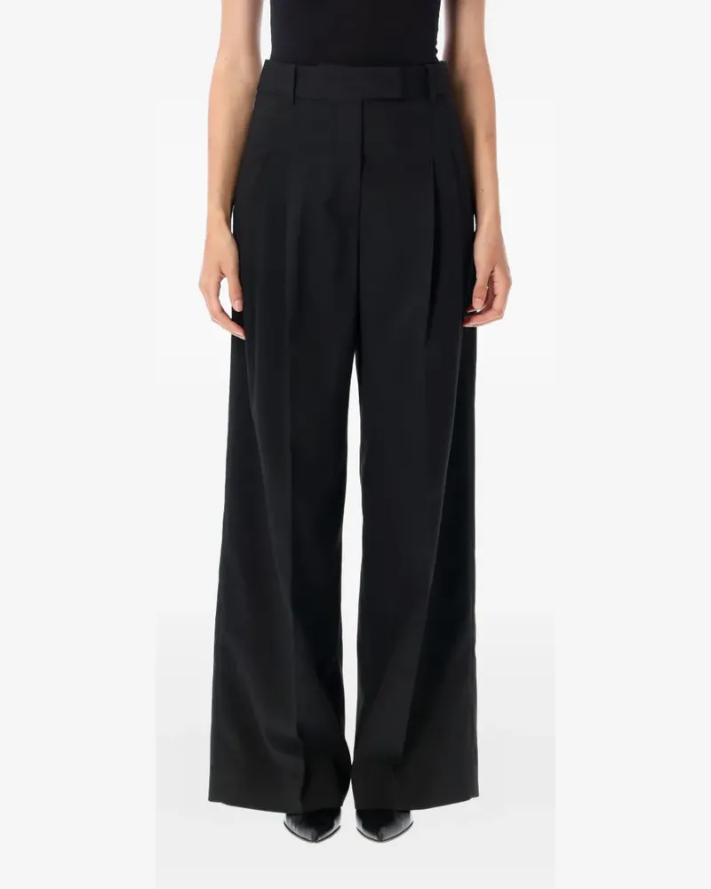 By Malene Birger Cymbara Hose mit Faltendetail - Schwarz Schwarz