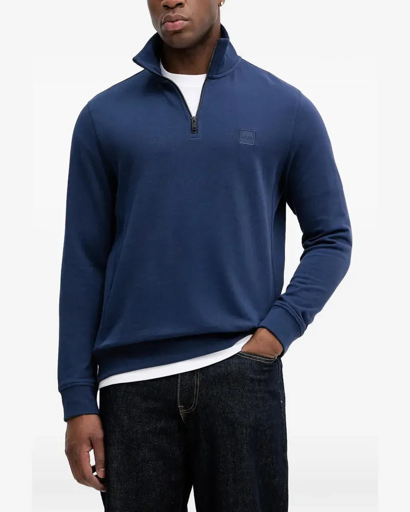 HUGO BOSS Sweatshirtjacke mit Reißverschluss - Blau Blau