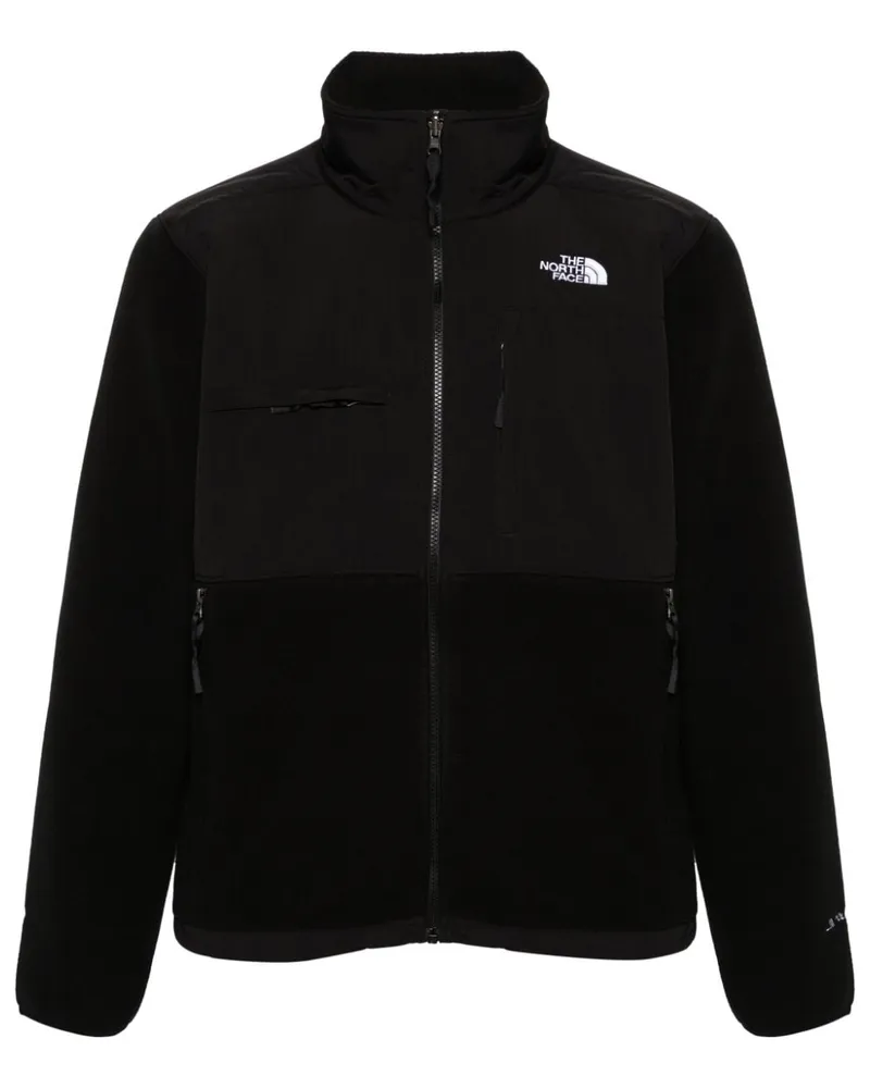 The North Face Fleecejacke mit Logo-Print Schwarz