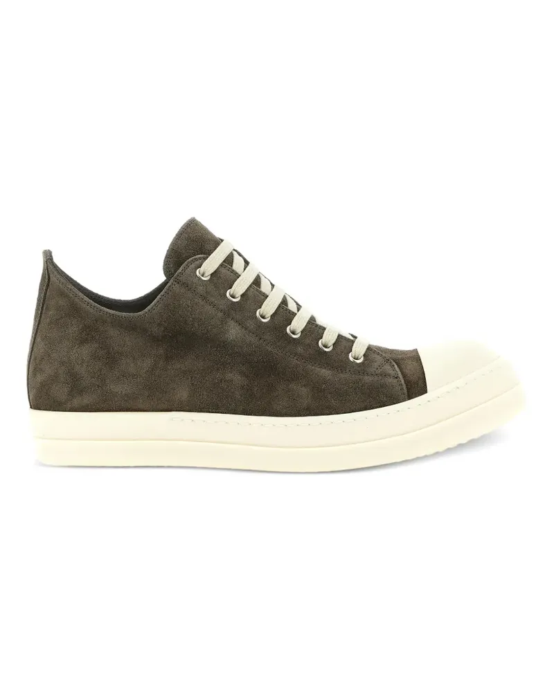 Rick Owens low suede sneakers - Grau Grau