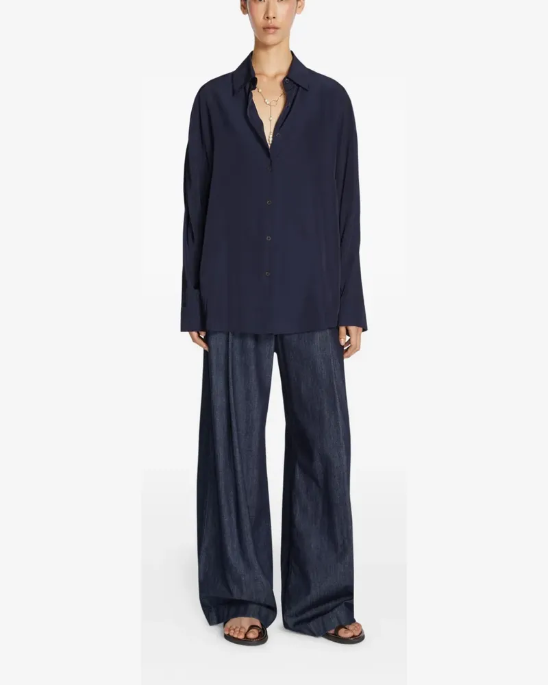 Dries van Noten Jeans mit Falten - Blau Blau