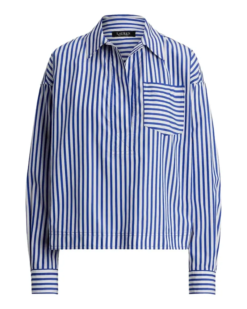 Ralph Lauren Gestreiftes Hemd mit Brusttasche - Blau Blau