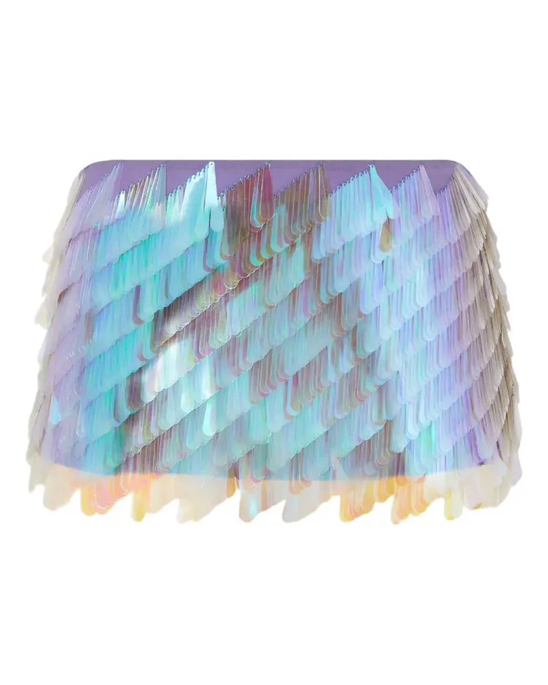 ATTICO Schimmernder Minirock mit Pailletten - Violett Violett