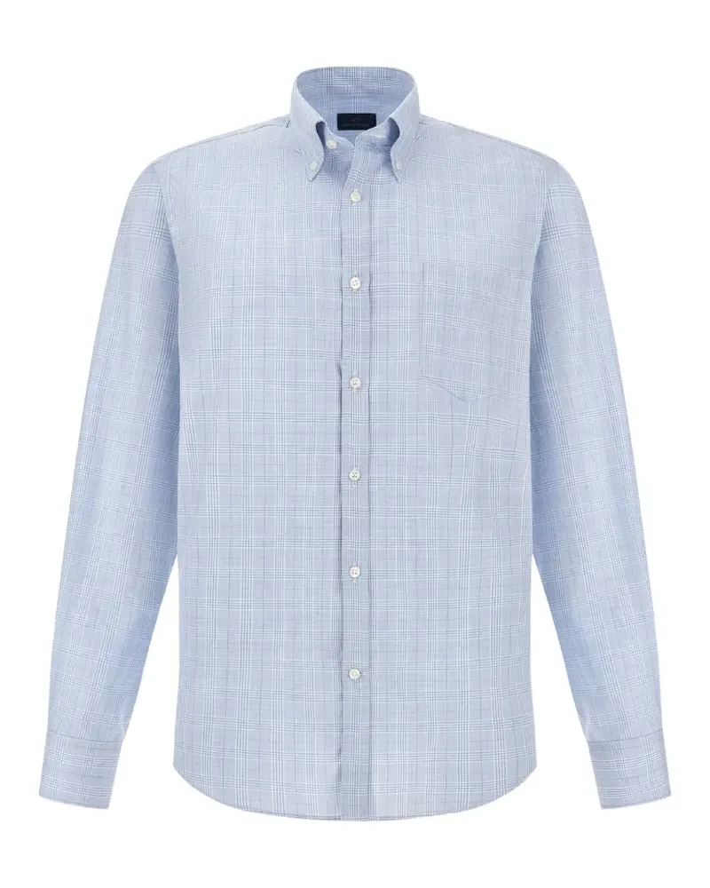 Paul & Shark Hemd mit Prince-of-Wales-Karomuster - Blau Blau