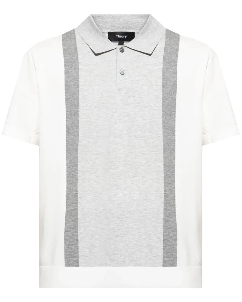 Theory Kurzärmeliges Poloshirt - Weiß Weiß