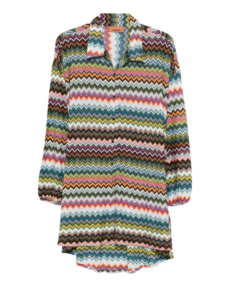 Missoni zigzag buttoned top - Schwarz Schwarz