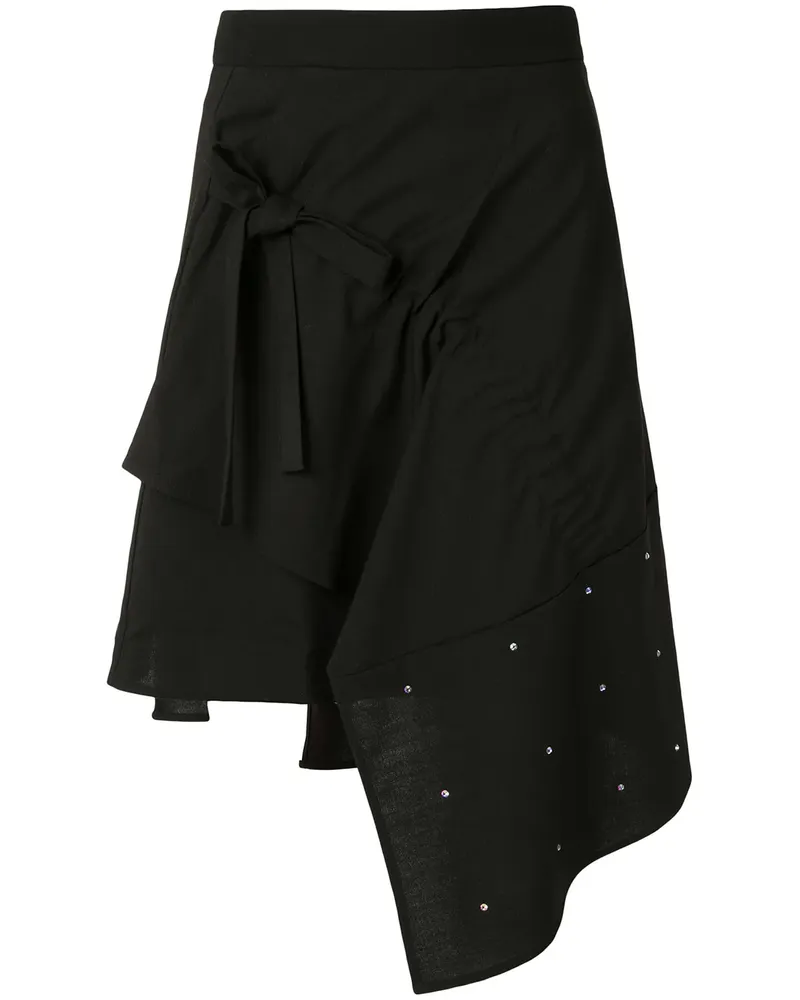 BAPE Asymmetrischer Rock - Schwarz Schwarz