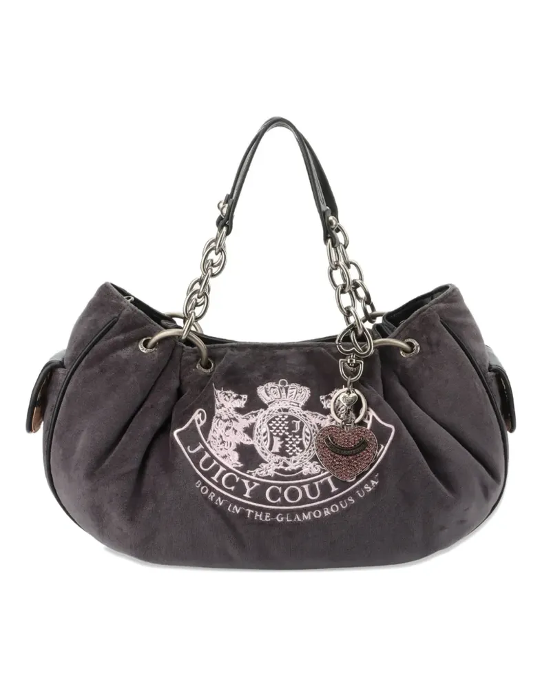 Juicy Couture Daydreamer Tote Bag aus Velours - Grau Grau