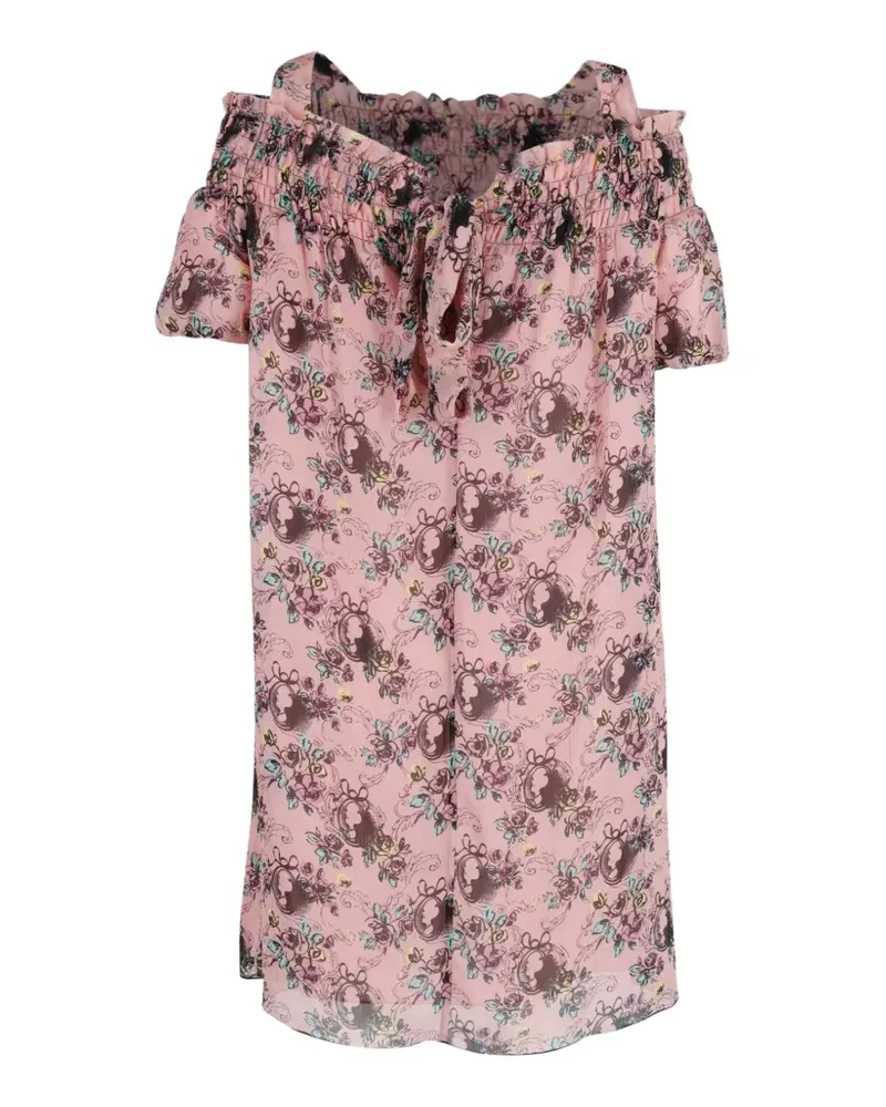 Moschino Schulterfreies Kleid - Rosa Rosa