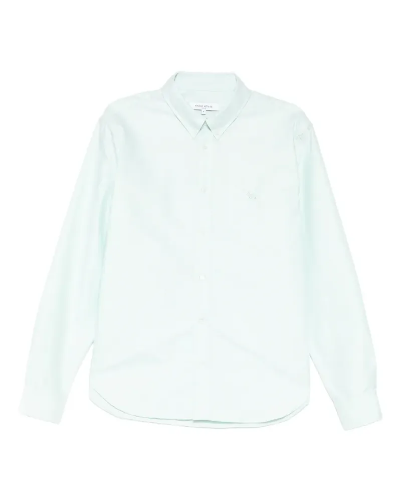 Kitsuné Profile Fox Oxford shirt - Grün Grün