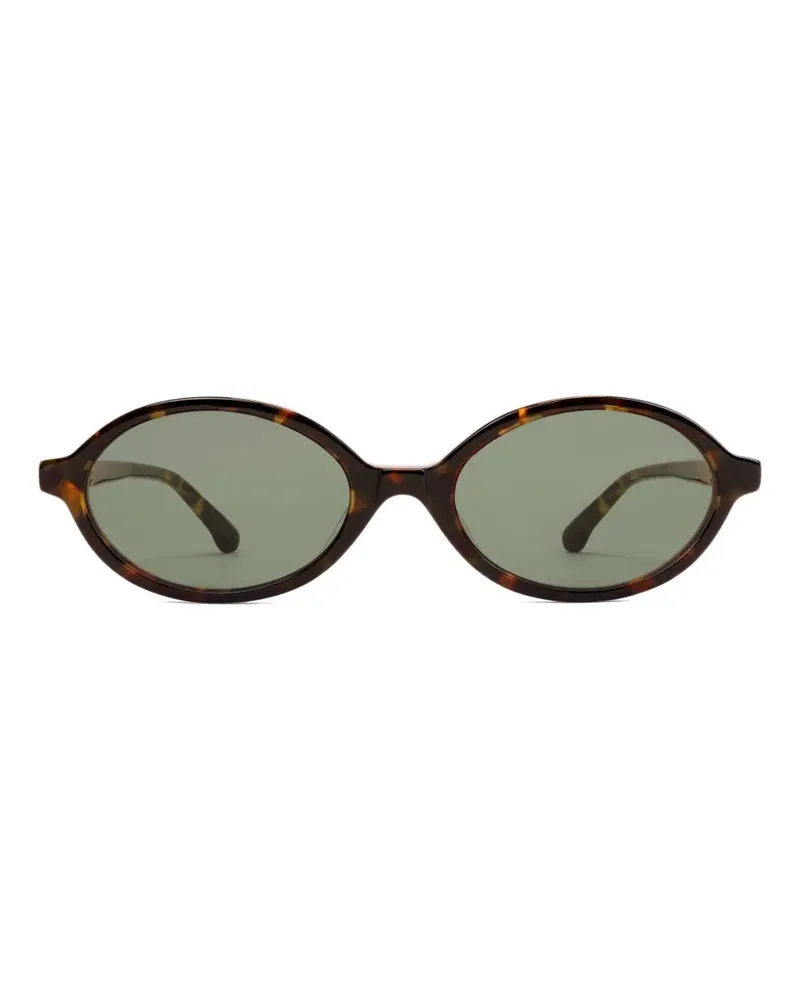 SPORTY & RICH Sonnenbrille mit ovalem Gestell - Braun Braun