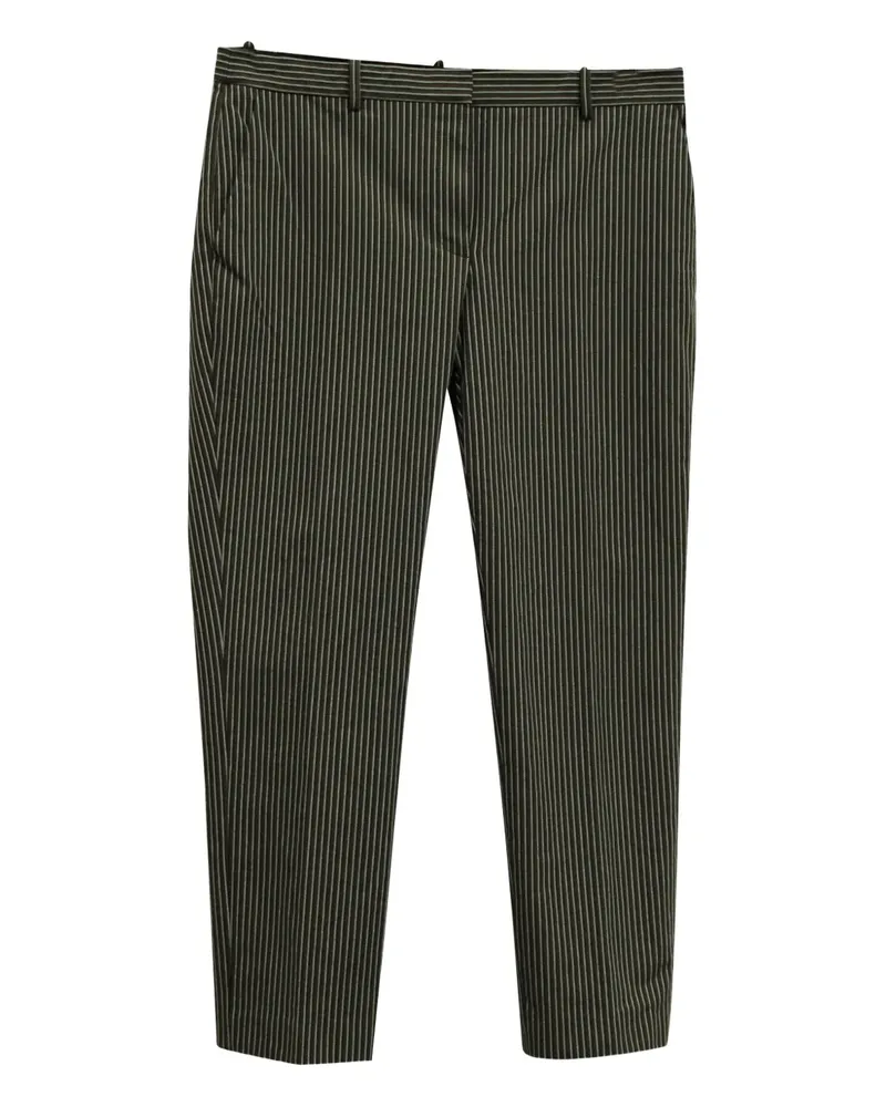 Theory striped straight-leg trousers - Schwarz Schwarz
