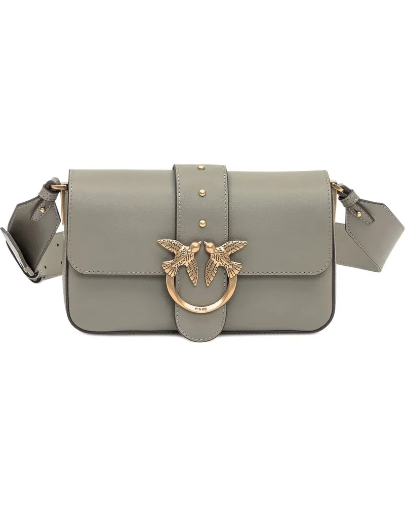 Pinko Mini Love Birds Schultertasche - Grün Grün
