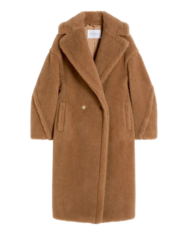 Max Mara Doppelreihiger Teddy-Mantel - Braun Braun