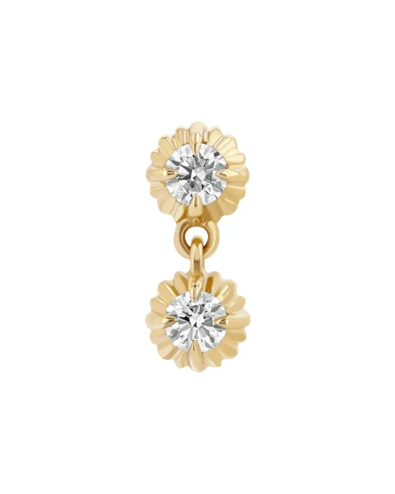 Lizzie Mandler 18kt Gelbgoldohrring mit Diamanten Gold