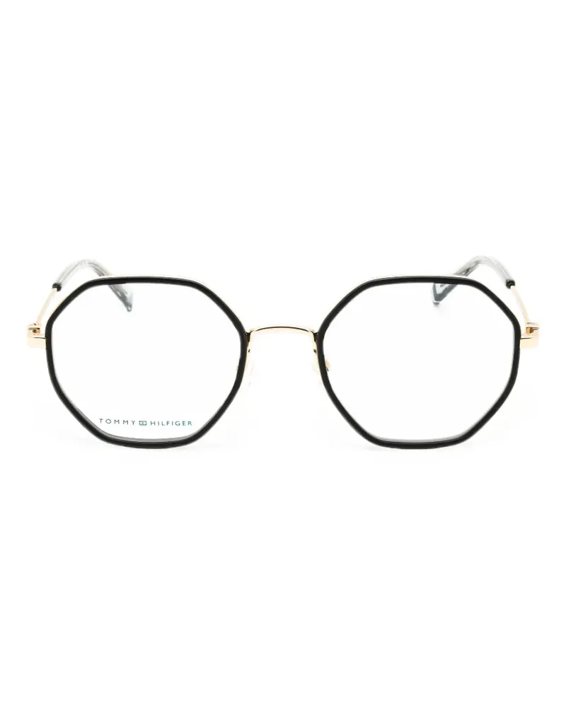 Tommy Hilfiger Brille mit geometrischem Gestell - Schwarz Schwarz