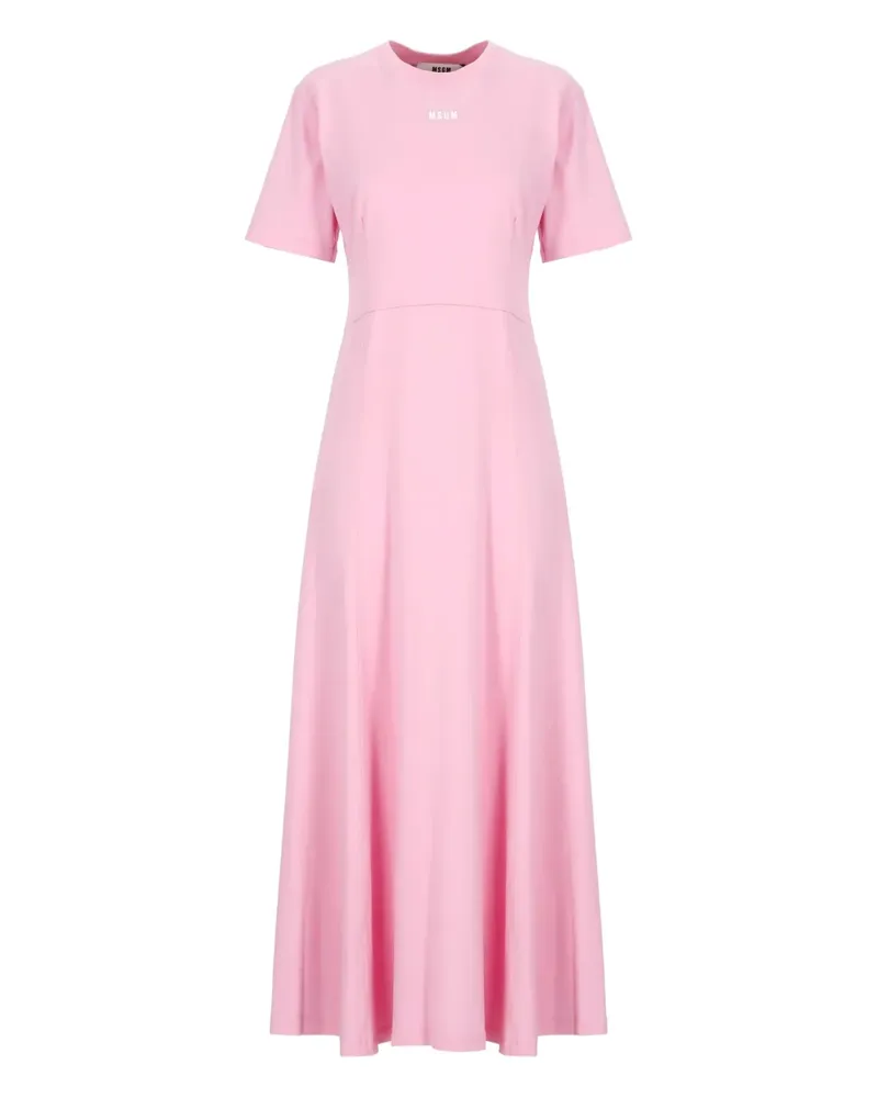 MSGM Langärmeliges Maxikleid - Rosa Rosa