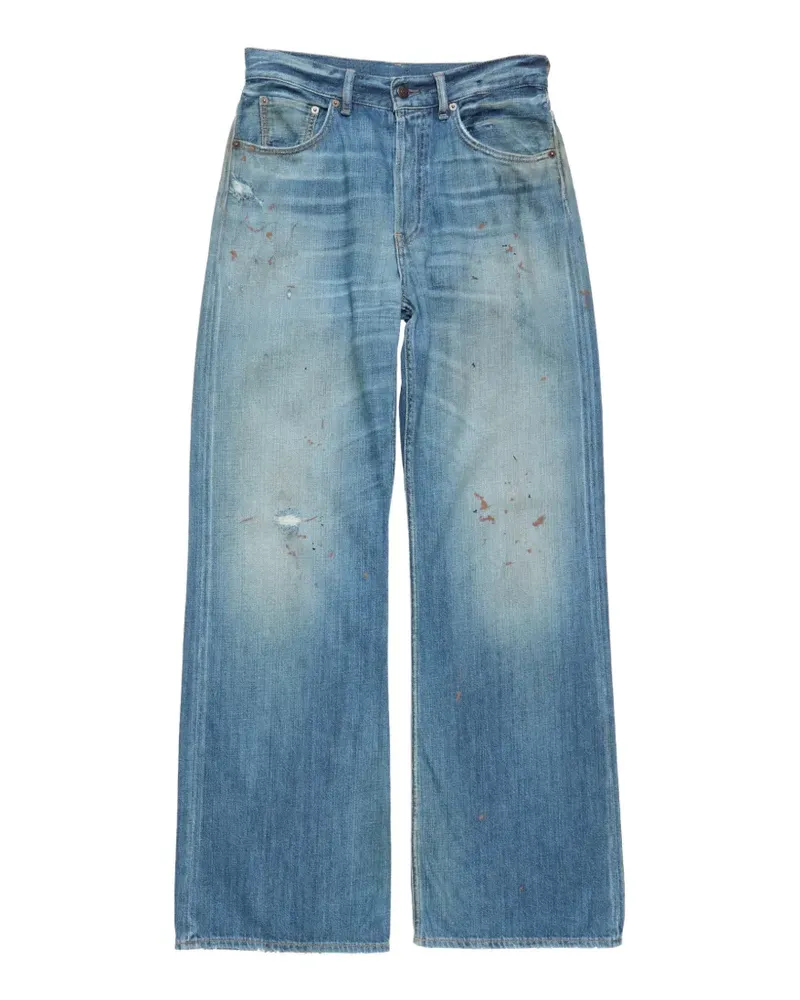 Acne Studios patch-detail jeans - Blau Blau