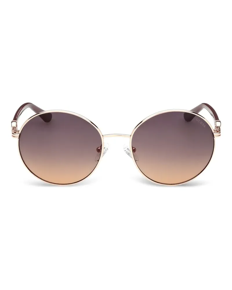 Guess Sonnenbrille mit rundem Gestell - Schwarz Schwarz