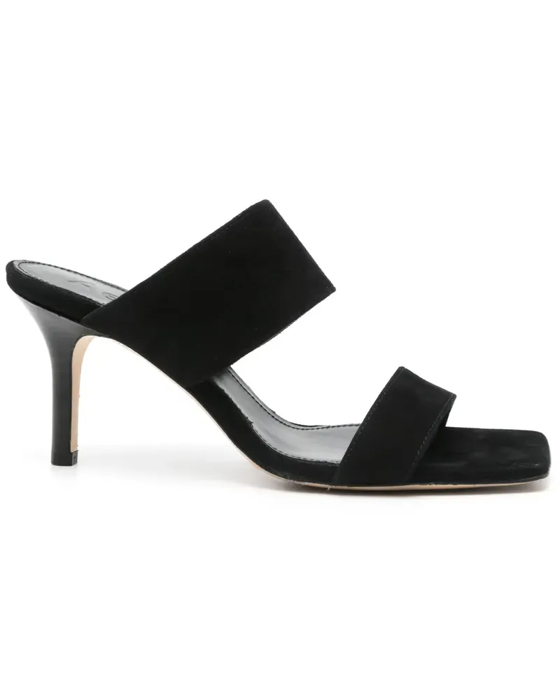 aeyde Mules aus Wildleder 70mm - Schwarz Schwarz