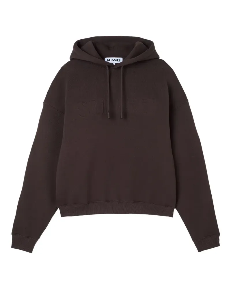 SUNNEI Hoodie mit Logo-Prägung - Braun Braun