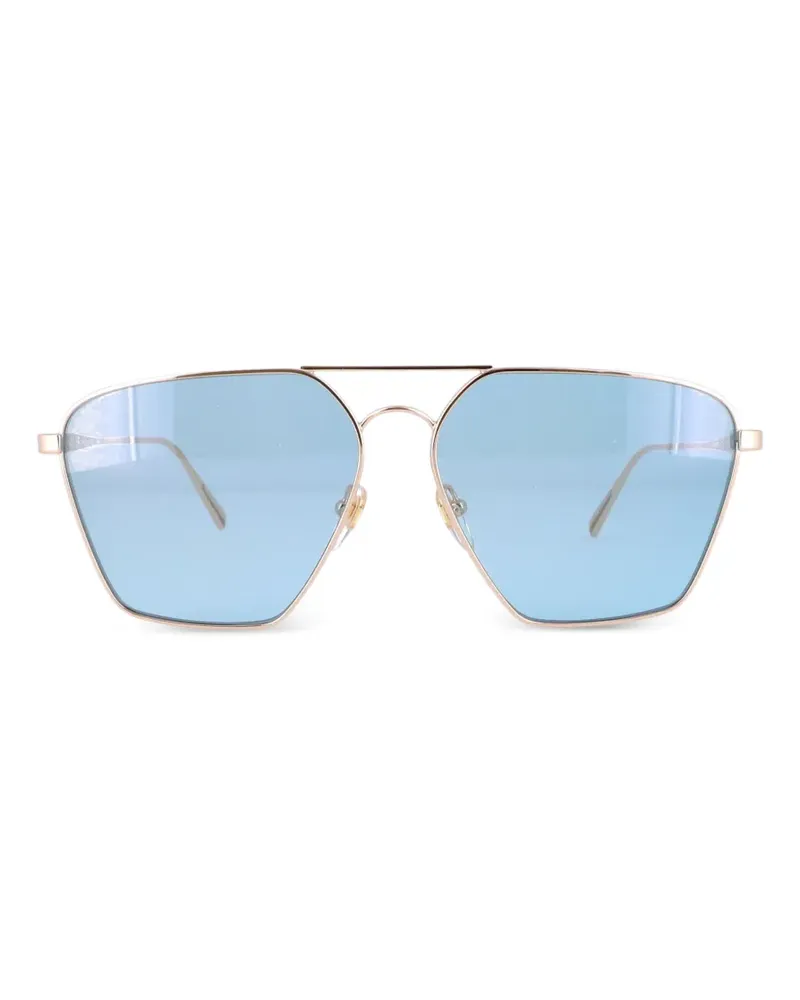 MCM Geometrische Sonnenbrille mit Doppelsteg - Gold Gold