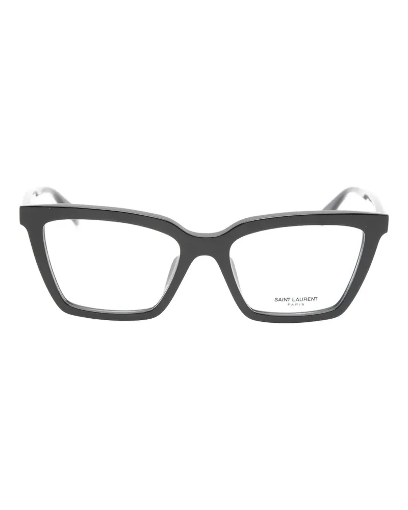 Saint Laurent Brille mit eckigem Gestell - Schwarz Schwarz